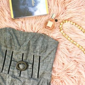 Bebe Gray & Black Dress